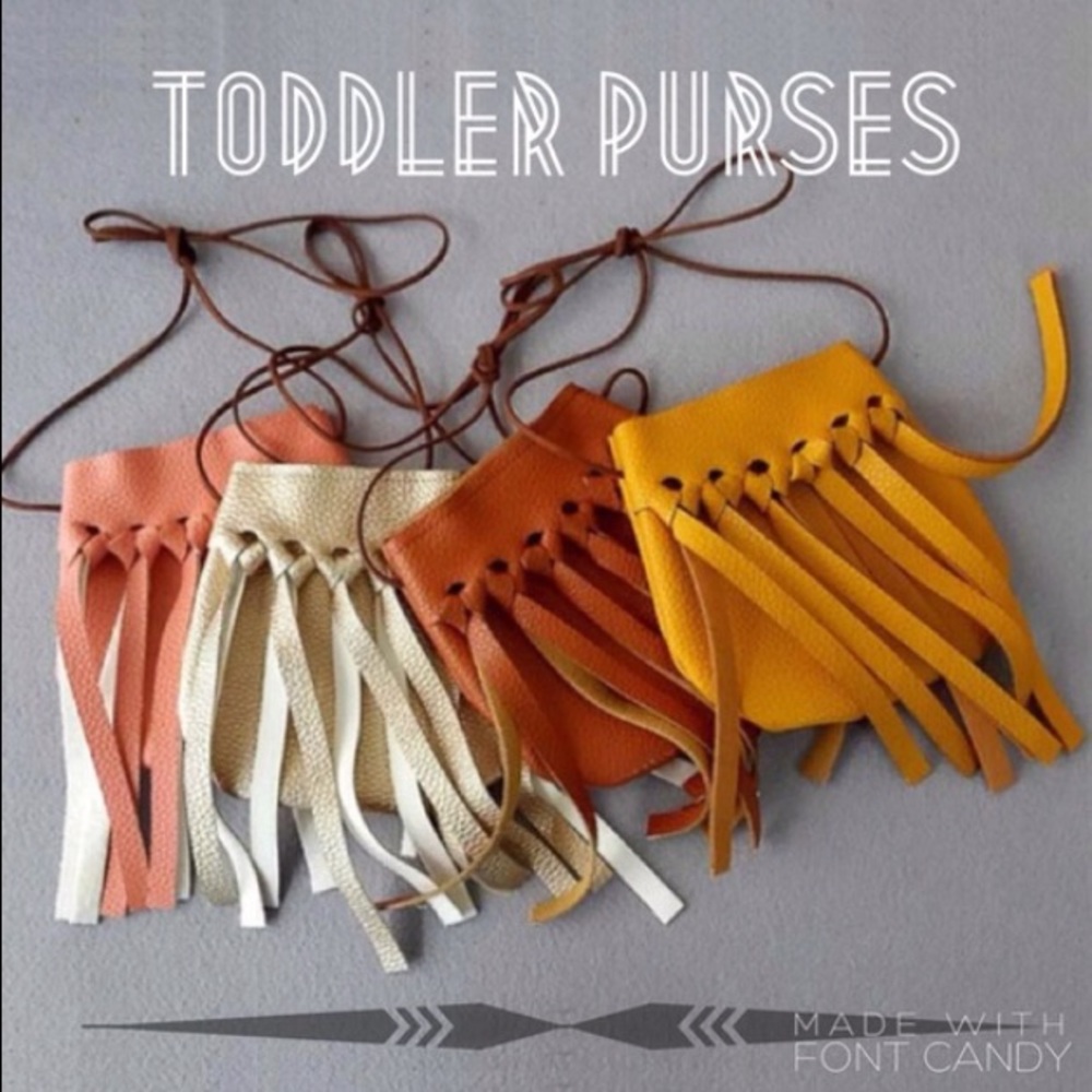 Vegan Faux Leather Fringe Crossbody Purse